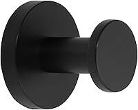 Vista 8 de TUNNY Paquete de 5 ganchos redondos para toallas, color dorado champán, ganchos modernos para abrigos y toallas de ducha, para baño, cocina