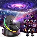 VanSmaGo – Sternenhimmel Planetarium Projektor 13 in 1, HD Galaxie Nach