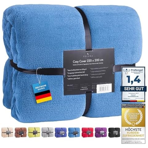Feluna Cuddle Blanket XXL with Cashmere Touch Cover