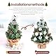Mini Weihnachtsbaum Kleiner Weihnachtsbaum mit Beleuchtung LED Tisch Weihnachtsbaum klein künstlich geschmückt für Weihnachten Deko 40cm