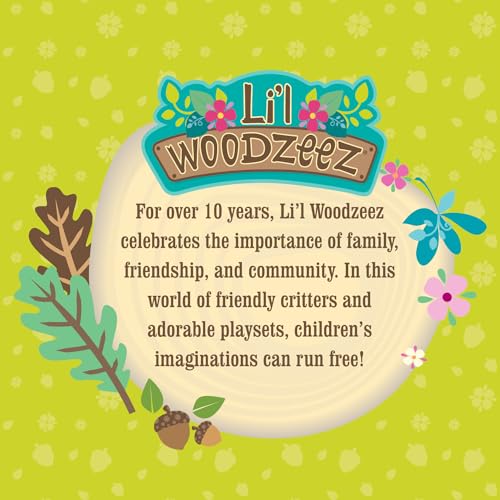 Li'l Woodzeez - Schlafzimmer & Esszimmer Set - Spielzeug-Möbel - Puppenmöbel - Spielhaus-Zubehör - Spielset für Kinder - 3 Jahre +