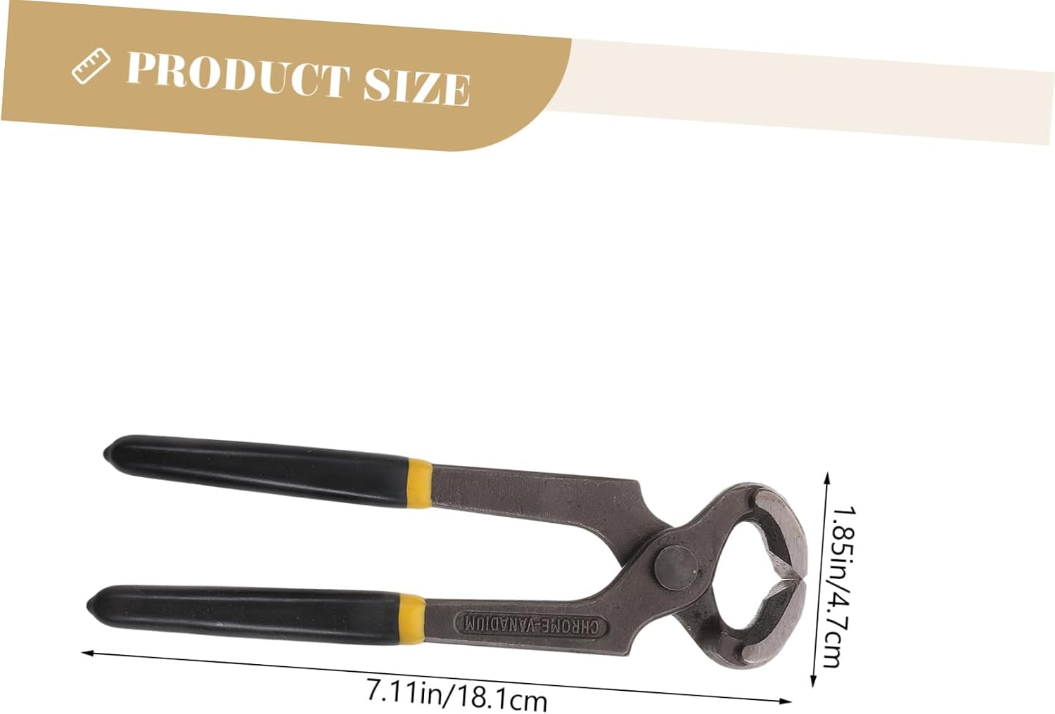 SHINEOFI Carpenter's Nail Puller Tool Heavy Duty Nail Remover High Leverage Cutting Pliers for Upholstery and Construction 1 Piece
