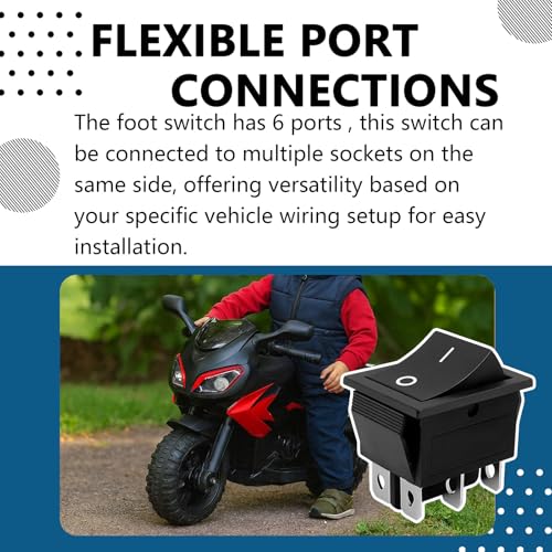 Image of Accelerator Foot Pedal Automatic Reset Switch Fit for 6V /12V /24V Electric Toys Kids Ride-On Car(2 Pcs)