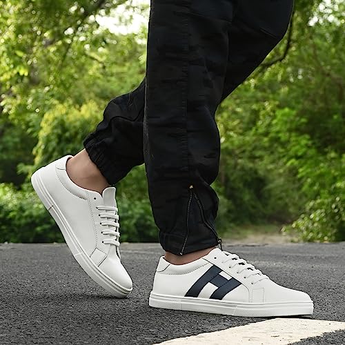 Image of Centrino Outdoor Sneakers for Men | Shoes for Man Stylish | Casual Lightweight Lace-Up Walking Shoes | Cushioned Insole | Breathable Anti-Skid Canvas Sneaker for Men | Comfortable Mens Shoes Travel (6309)