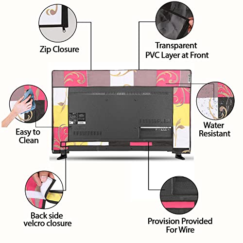 Image of Transparent LCD /LED T.V Protector Cover with Zipper Enclosure for 32 Inch Suitable for All Major Brand & Model (Color-Multi,Size-29x3x19 Inches)