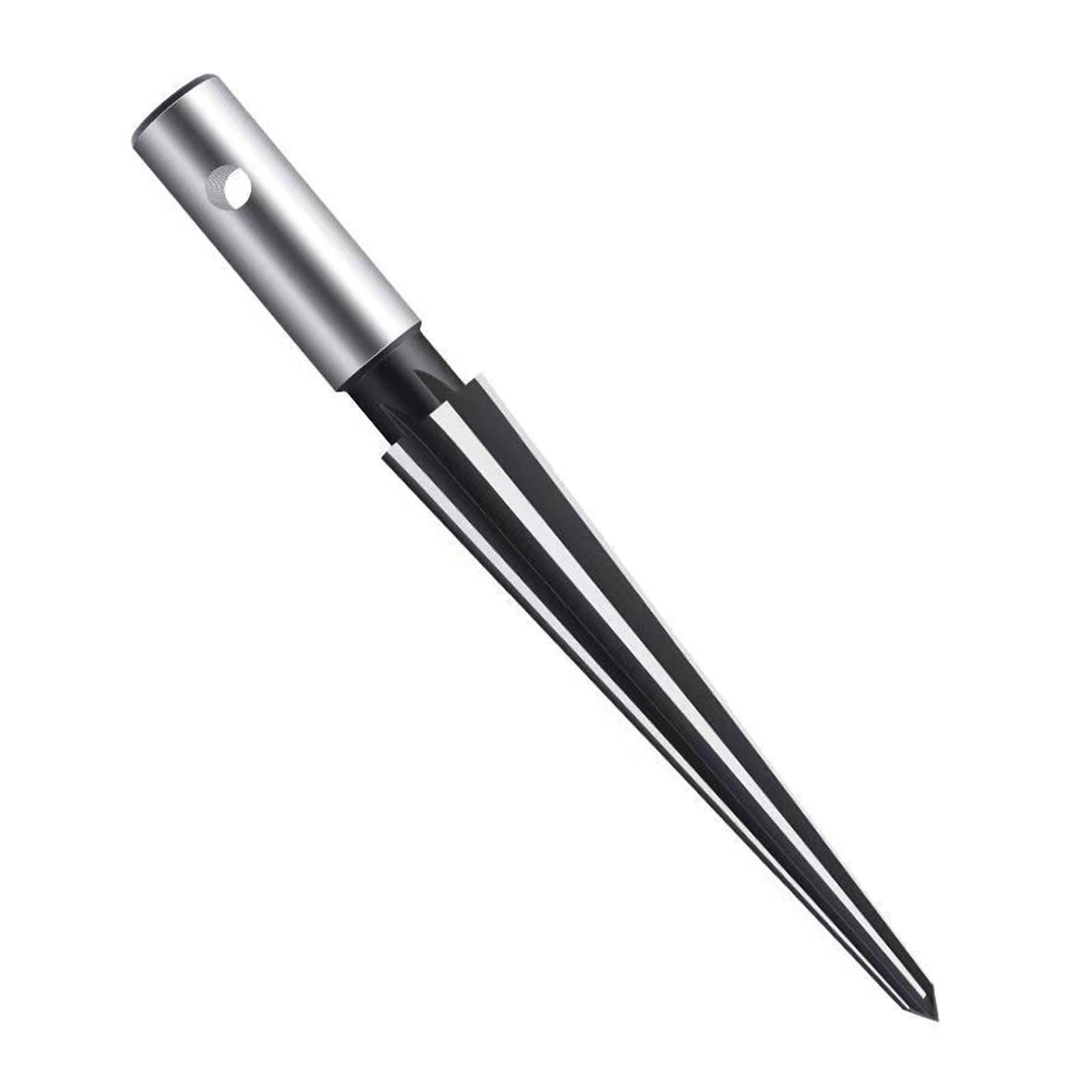 Tapered Reamer Round/Hexagonal Handle Professional Steel Chamfer Reaming Tool for Precisions Metalworking Woodcraft Metalworking Reamer