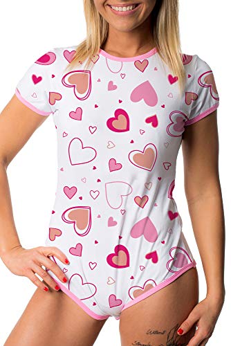 Littletude ABDL Onesie Hearts - M