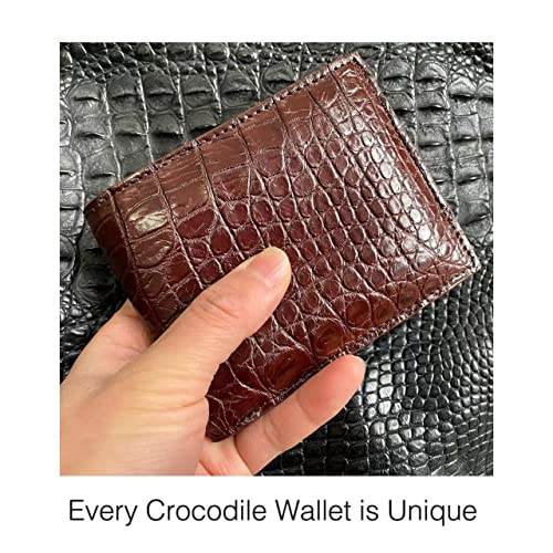 Men's Authentic Crocodile Wallet Alligator Leather Wallet Christmas Gift Birthday Present3