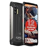 Ulefone Power Armor 13 Rugged Smartphone, IP68 Waterproof Phone, 13200mAh Battery, 15W Wireless Charge, 48MP Four Rear Camera, 6.81' FHD+, Helio G95 Octa-core Android 12, 8GB + 256GB, Dual 4G