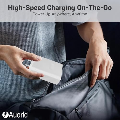 Image of Auorld Original 100W Charger Ultra Fast Charger Adapter for Oneplus 12 /12r /11 /11R /10 /10R /9 /9R /Nord 4 / Ce4 / Ce3 / Ce4 Lite Nord Ce 3 Lite 5G,Nord 2T 5G,Nord Ce 2 Lite 5G,Nord 5G, White