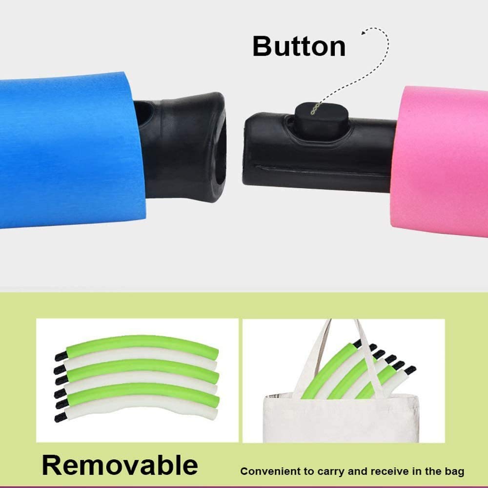 Hula Hoop in 8 sezioni Cerchio assemblare Hoop per Esercizio Fitness Imbottito Fitness Hula Hoop per Perdere di Peso e ridurre Il girovita,Ginnastica e Addominali