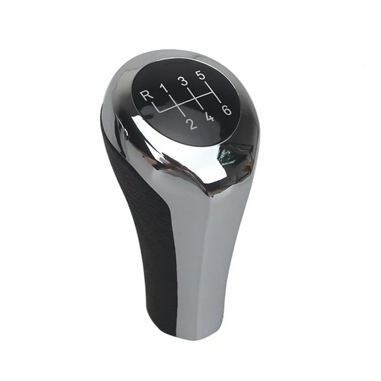 Mwbdszjqvx Chrome 6Speed Gear Shift Knob For Bmw 1 3 5 6 Series E30 E36 E39 E46 E53 E60 E63 E83 E84 E90 E91 Chromed Matte Carbon Fiber Leather Gear Shift Knob(Chrome 6Speed)