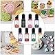 Pluvyze 8Pcs Farbpigmente für Gießpulver Farbe für Gießpulver Farbe Farbpigmente für Gips Betonpigment für Gipsbeschichtung Gießharz,DIY-Basteln,Helle Farben（10 ml）