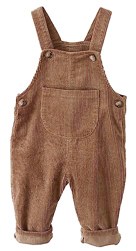FEOYA Kleinkind Bodysuit Unisex Kind Cord Latzhose Gerippter Samt...