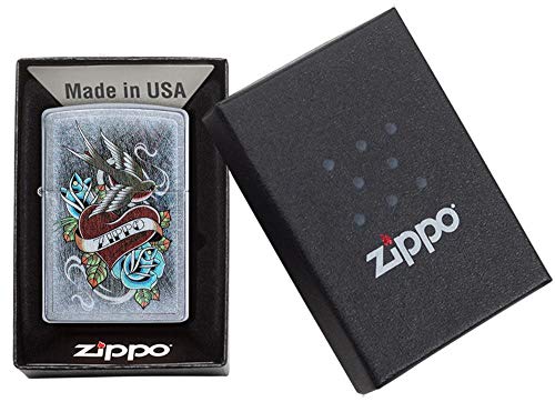 Zippo Vintage Tattoo Street Chrome Encendedor miniatura 6