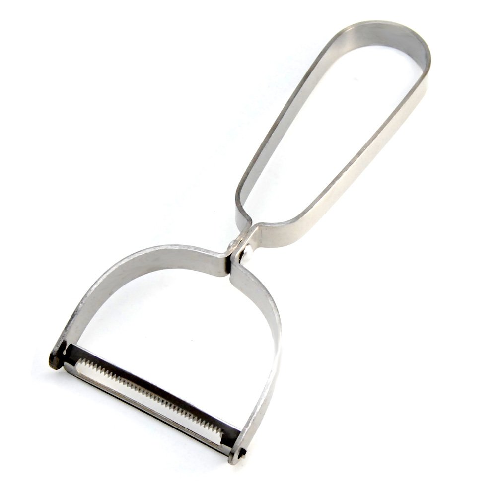 Hometeq 1 Pack 5.5" L Sharp Stainless Steel Peeler Kitchen Vegetable Peelers for Peeling All Sort of Vegetables and Fruits