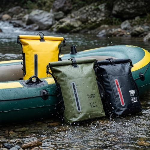 Image of Waterproof Dry Bag 25L Floating for Kayaking Boating Paddle Boarding | Roll-Top Seal Lightweight & Adjustable Shoulder Straps IPX7 Waterproof Backpack For Fishing, Hiking,