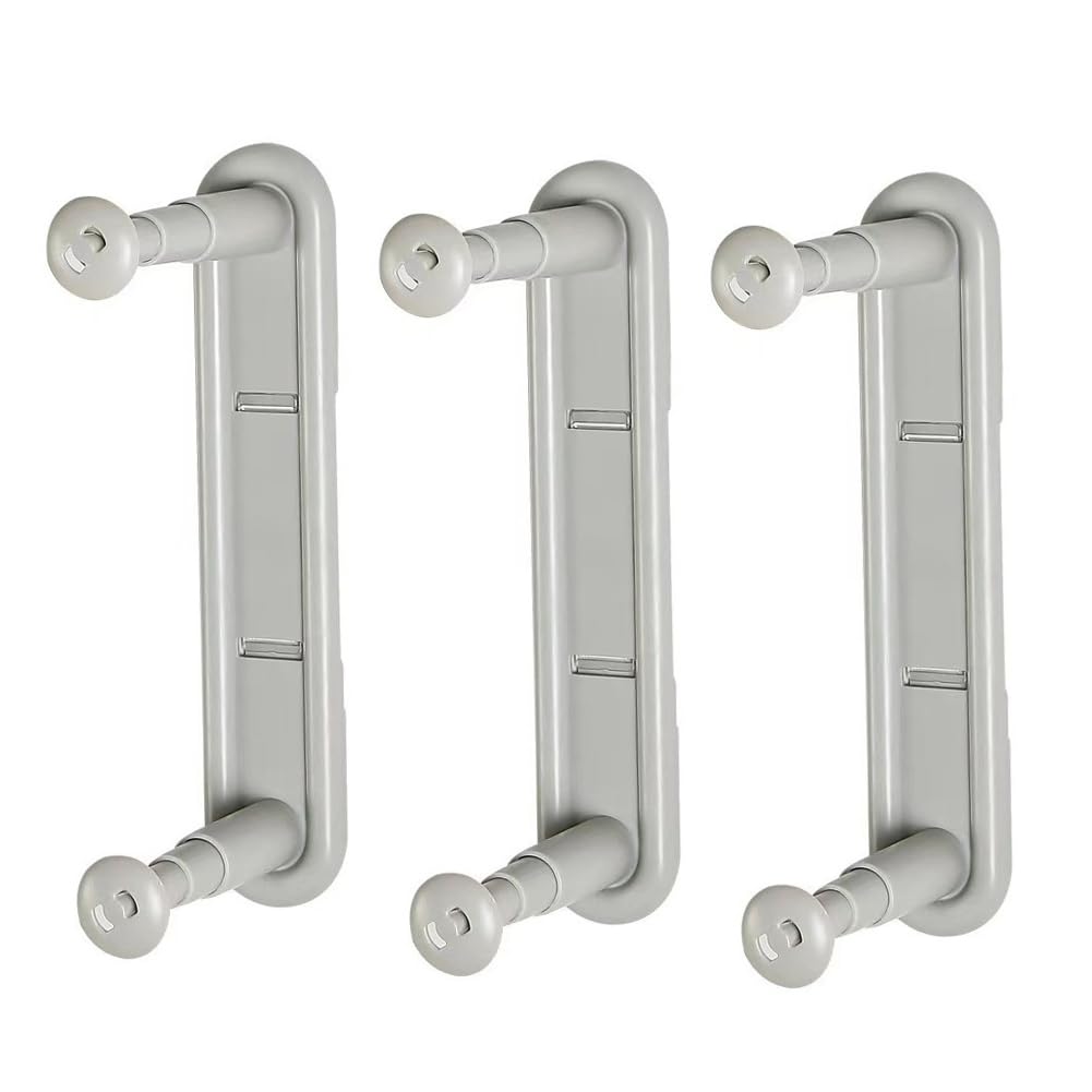 CTRLZS Telescopic Clothes Rack Receiver Wall-Mounted Clothes Rack Storage Artifact Non-Punching Telescopic Storage Rack Gray
