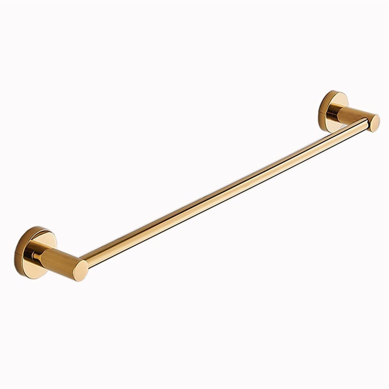 Lonmrrton Gold Towel Rail Wall Mounted Towel Holder Screw Mounting Smooth Towel Rod for Bathroom or Kitchen, 30cm 40cm 50cm 60cm 70cm 80cm, Stainless Steel Polished Finish (Size : 40cm)
