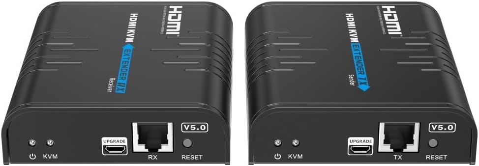 LKV373KVM-V5.0 HDMI KVM Extender 120m Over IP Touch Screen Control Support one-to-one or one-to-Many 1920x1200@60Hz Transmitter Receiver for USB Keyboard Mouse