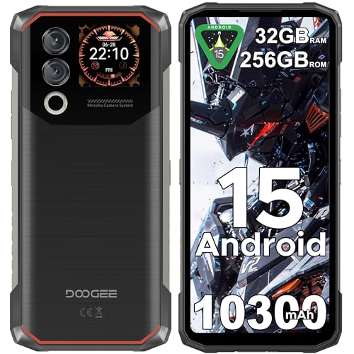 DOOGEE Blade 10 Max Android 15 Rugged Smartphone Unlocked, 256GB+32GB Rugged Phone with 1.54