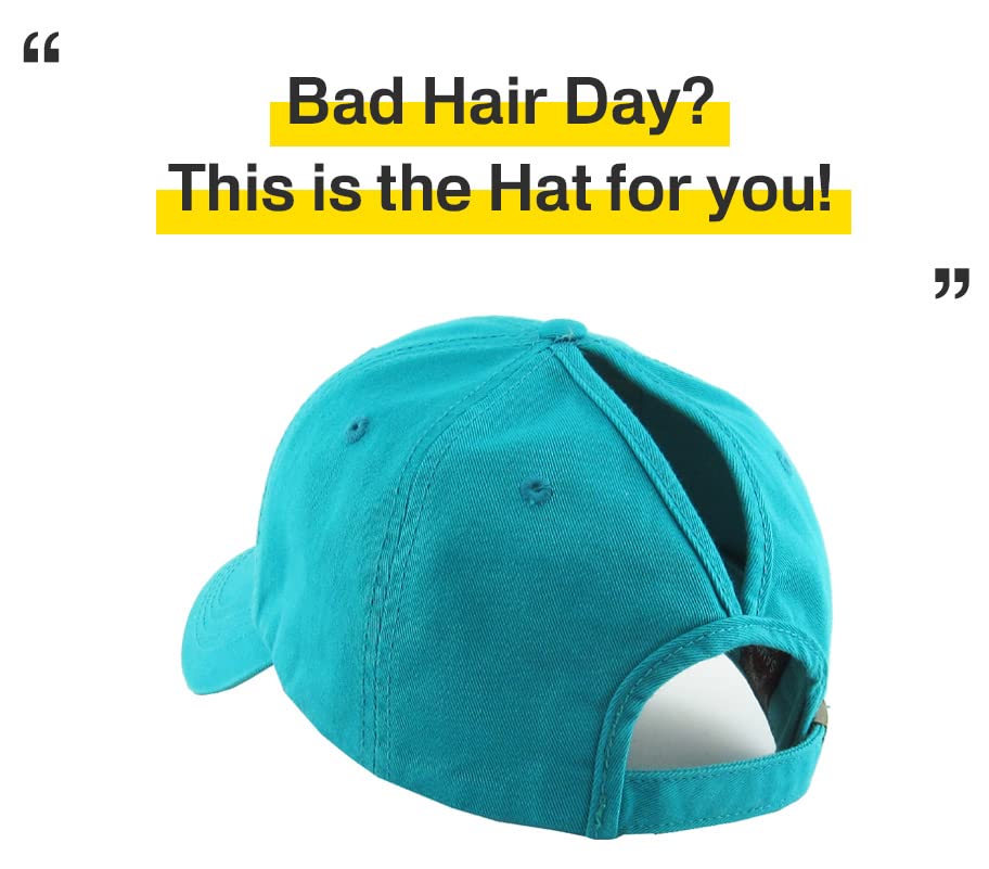 Image of Classic Plain Ponytail Messy High Bun Headwear Adjustable Cotton Trucker Mesh Glitter Hat Baseball Cap