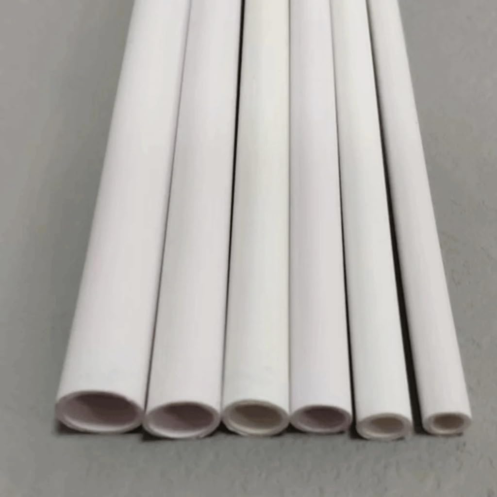 Tubo de PVC blanco 500 mm longitud, 2 unidades(5x7mm 2pcs)