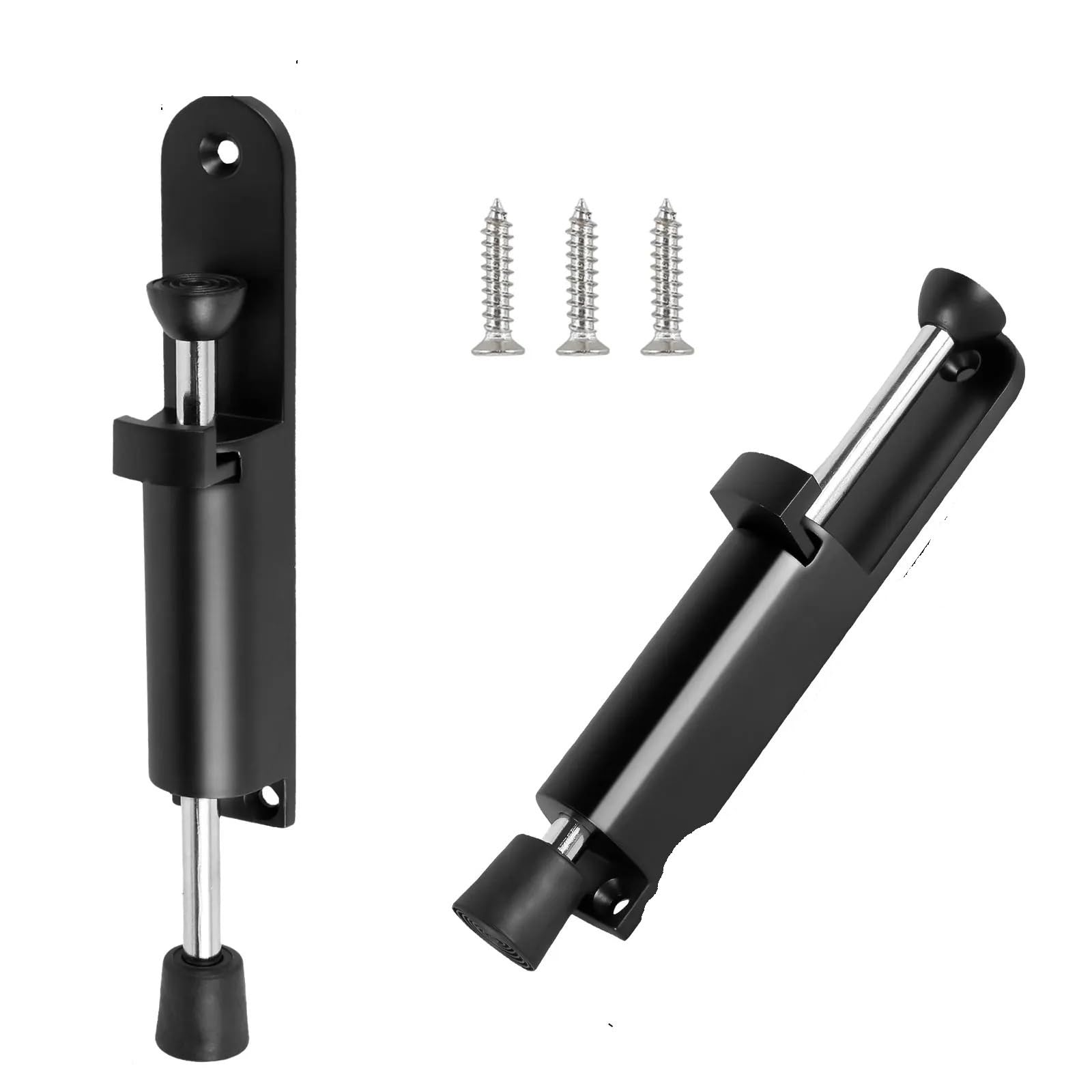4pcs Zinc Alloy Spring Door Stopper Kick Down Stop Heavy Duty Floor Protector