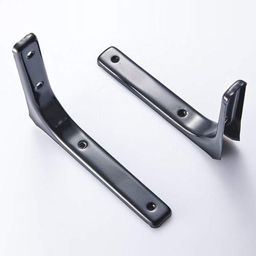 Miniatura 4 de Soporte de estante de metal flotante en forma de L para montaje en pared, soporte de estante en ángulo recto para sala de estar, estudio, sala de