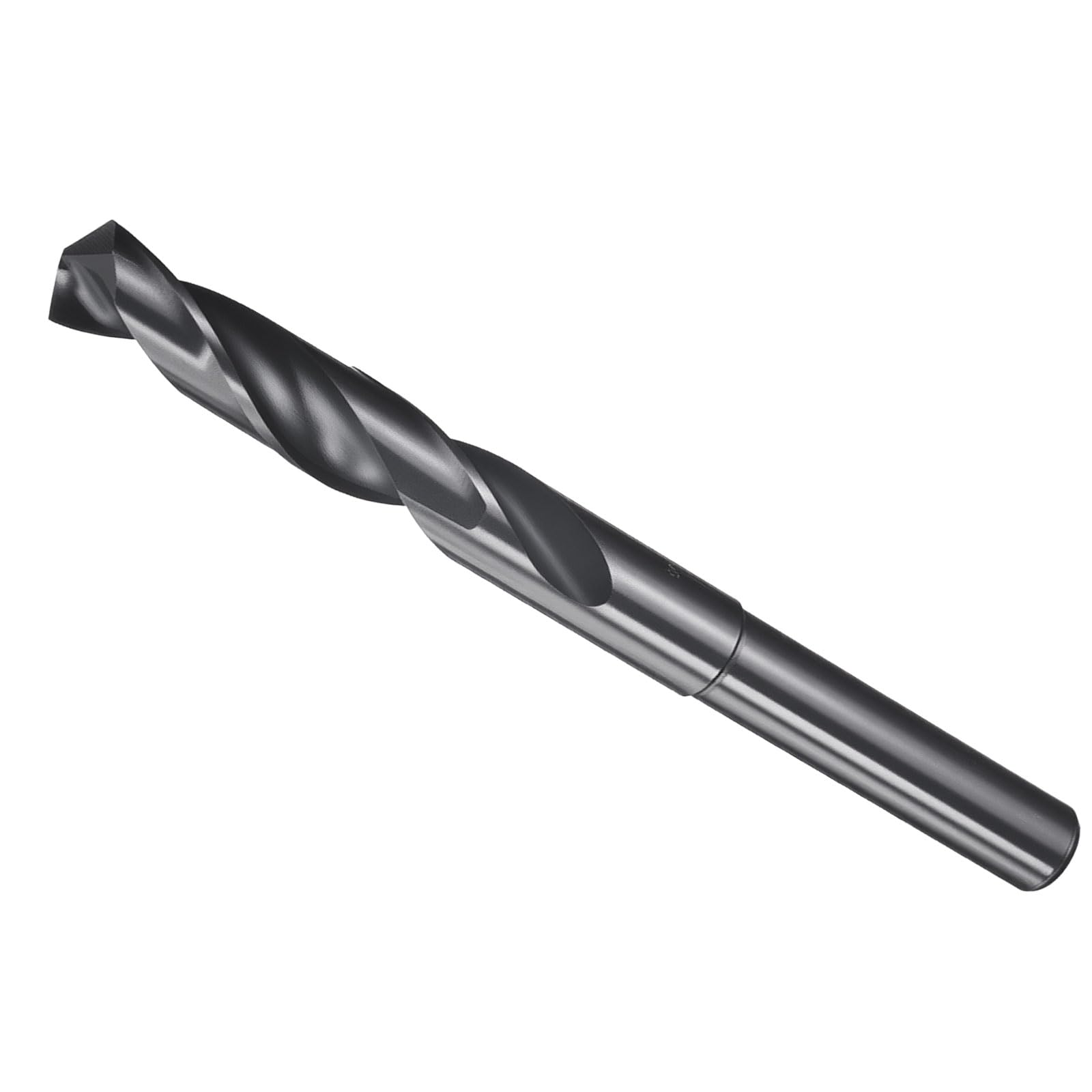 METALLIXITY Drill Bit (13mm), 1/2" Reduced Shank Round M2 High Speed Steel Bits 135-Degree Point Angle for Drilling Metal and Steel DIY Projects Nitriding Black
