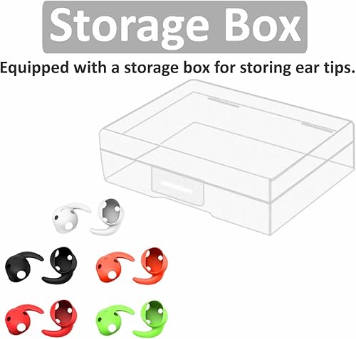 Miniatura 5 de 5 pares compatibles con Beats Studio Buds - Ganchos para las orejas, antideslizantes, antideslizantes, para deportes al aire libre, repuesto de