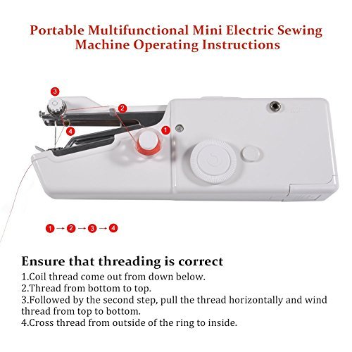Handheld Naaimachine, Mini Draagbare Naaimachine voor Thuisgebruik Handmatige Sartorius - Image 3