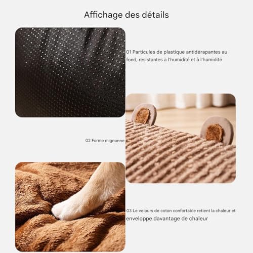 Chenil douillet et chaud pour chien chat puppy taille medium - 7