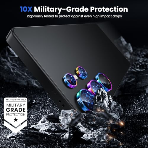 Image of WSKEN for Samsung Galaxy S25 Ultra Camera Lens Protector - Ultra Thin | Case Friendly, 9H Shatterproof Tempered Glass, Anti Scratch Metal Circle, Camera Screen Protector Cover Accessories, Colorful
