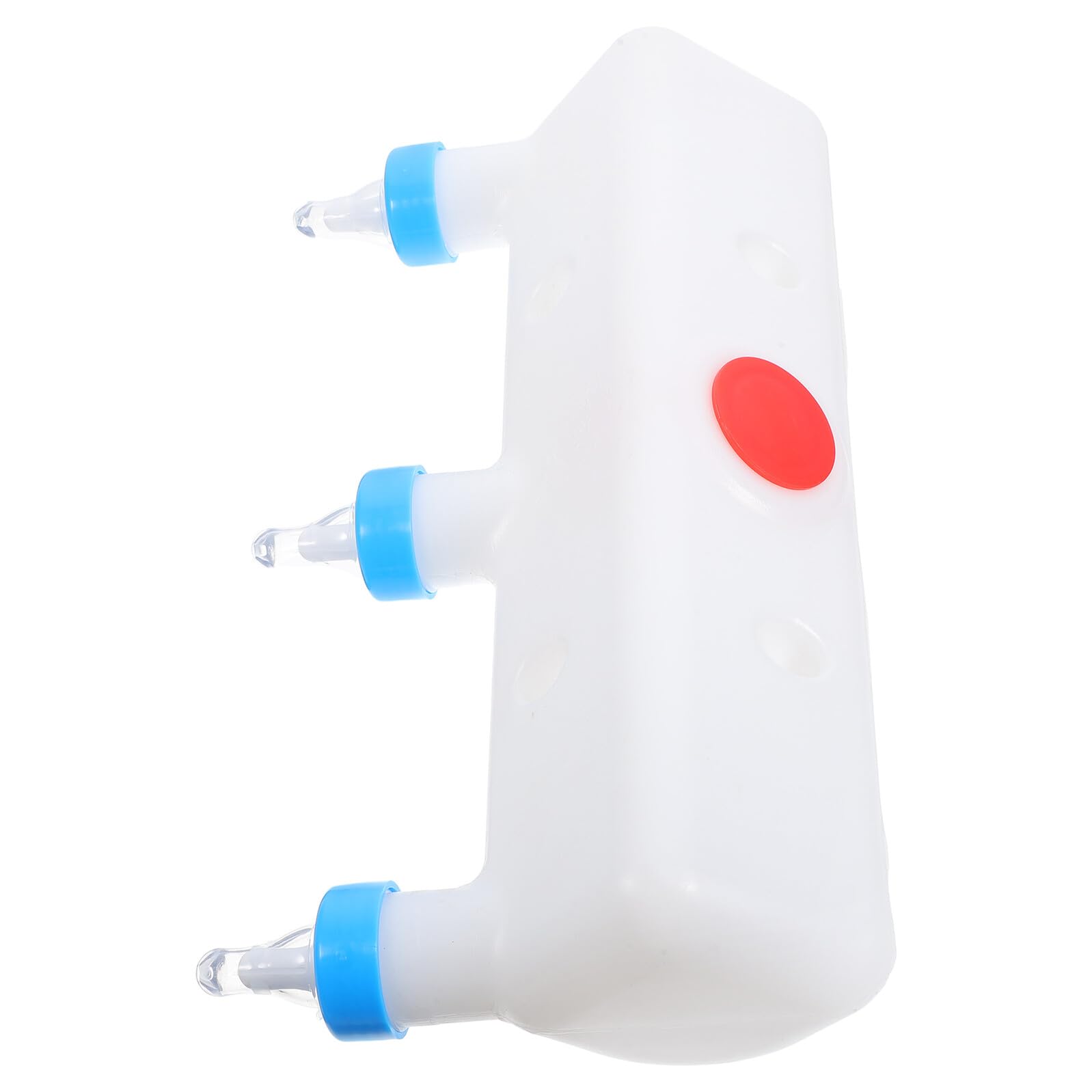 Mangiatoia per Animali da Allevamento 3 Capezzoli, 3L, in Plastica, Riduce Lavoro Manuale, per Capre e Agnelli