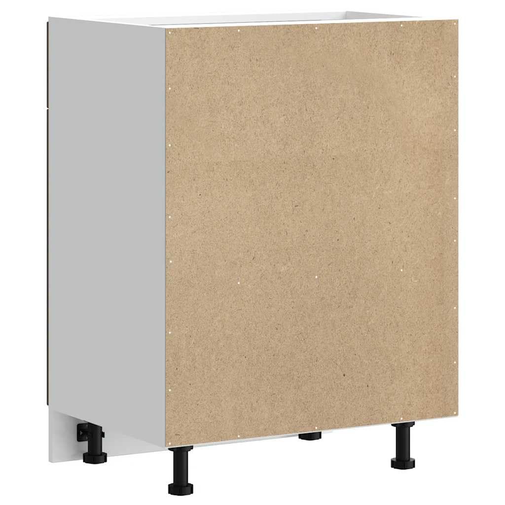 vidaXL Armoire de Cuisine Porto chêne Marron Bois d'ingénierie, Meuble d'évier, Meuble de Cuisine avec tiroir, Meuble de Cuisine à tiroir