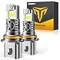 Termitor Latest Upgrade 9007/HB5 Light Bulbs, 46,000LM 10X Ultra Brightness, Real 1:1 Halogen Mini Size, 70,000+ Hours Long Service Life, 6500K Cool White, Plug and Play, Pack of 2