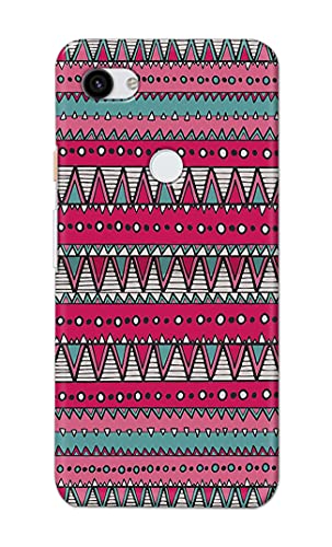 Image of Printed Hard Back Cover Case for Google Pixel 3A Back Cover (Geometric Vintage Pattern) -1803