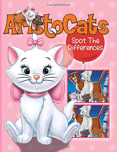 Aristocats Spot The Difference: Perfect Book Aristocats Picture Puzzle Activity Books For Adult And Kid