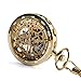 OIFMKC Pocket Watch Vintage Mechanical Luxury Skeleton Hand-Winding Steampunk Pocket Watch Fashion Retro Women Chain Golden Style Trendy