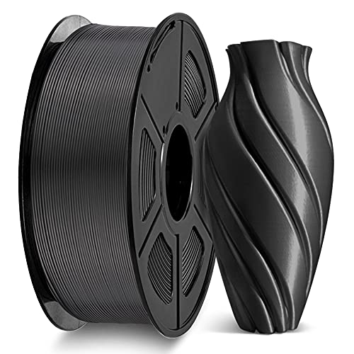 PLA Filament, 1.75mm 3D Printer Filament, PLA 3D Printing 1KG Spool, Dimensional Accuracy + - 0.02mm, Black
