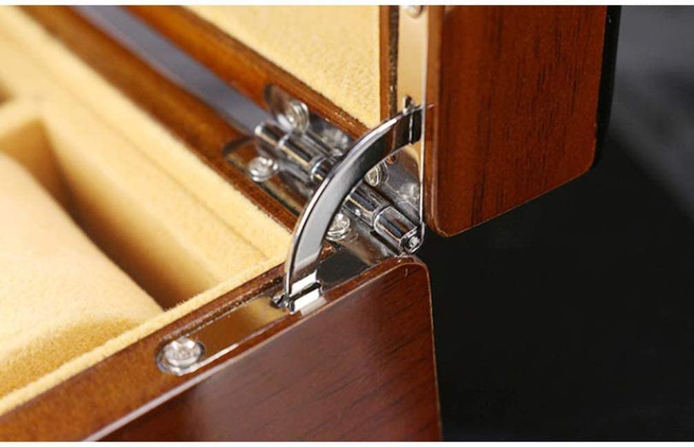 Estuche para Relojes Estuche Enrollable para Relojes Caja Enrollable para Relojes Caja de Madera con Almohadas de Almacenamiento extraíbles Caja para Relojes para Hombre