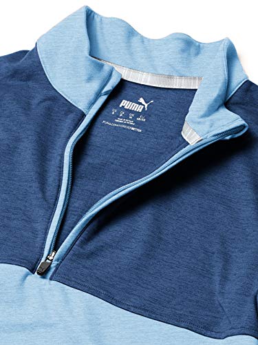 Puma Golf Men's 2020 Warm Up 1/4 Zip, Blue Bell-Dark Denim, Large #TOP1