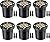 SUNVIE 12W Low Voltage Landscape Lights Anti-Glare LED Well Lights(Grated Top) 12V-24V Waterproof Outdoor In-Ground Lights 3000K Landscape Lighting for Garden Fence Pathway Deck 6 Pack with Connectors