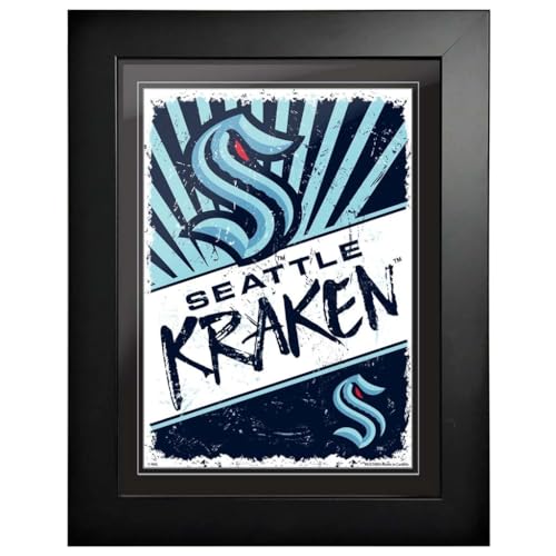 Seattle Kraken 12x16 Classic Framed Artwork