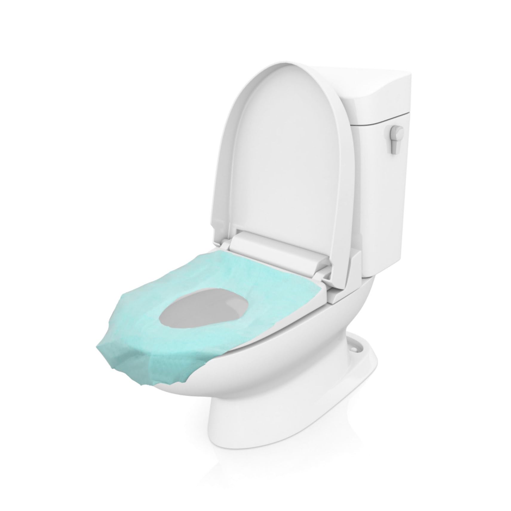 IWOWHERO Elongated Padded Toilet Seat Covers 10pcs Set Seat Covers for Hotel Travel