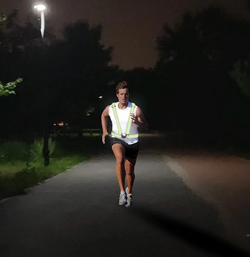 Miniatura 7 de Paquete de 2 chalecos reflectantes ajustables de gran tamaño, engranajes reflectantes de seguridad de alta visibilidad y 2 pulseras reflectantes