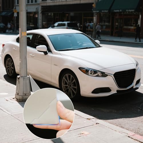 VYNZOR 8 Stück Car Door Protector Eckenschutz transparent, Autotür Kantenschutz gegen Parkrempler, Hochwertige Türkantenschutzfolien für Auto Fronttüren, Invisible Door Edge Guard Film
