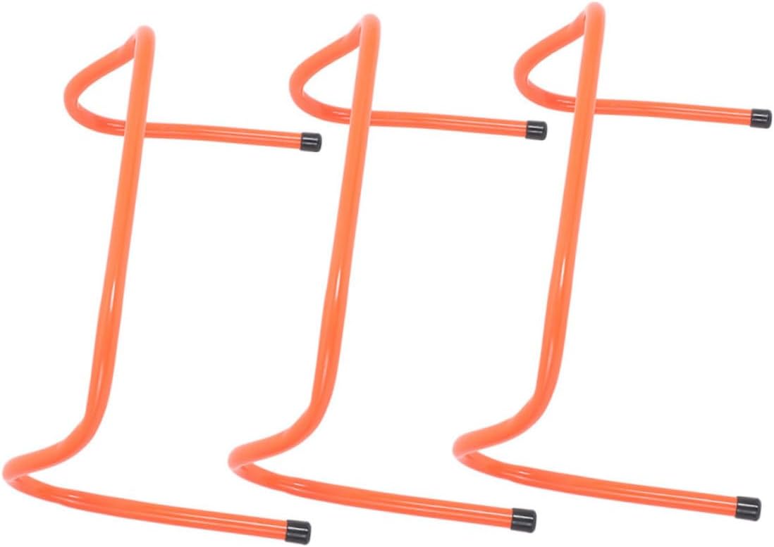 BESPORTBLE 3pcs Plastic Sports Agility Hurdles 15cm Wear-Resistant Speed Training Equipment for Football Soccer Drill Obstacle Course and Track Practice