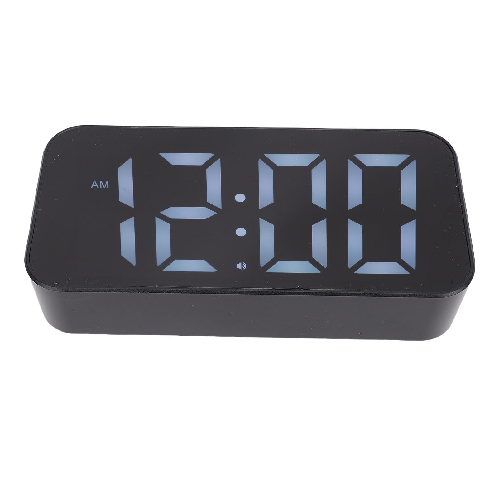 Reloj Despertador Vibratorio con Números Grandes con Pantalla RGB Puerto de Carga USB Reloj Despertador Dual Ruidoso de 100 DB para Personas Mayores con Discapacidad Auditiva Pantalla LED